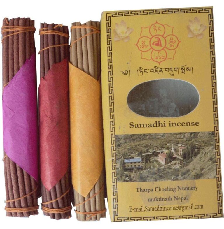 Tharpa Choeling Nunnery Original Samadhi Tibetan Incense Pack Dancing