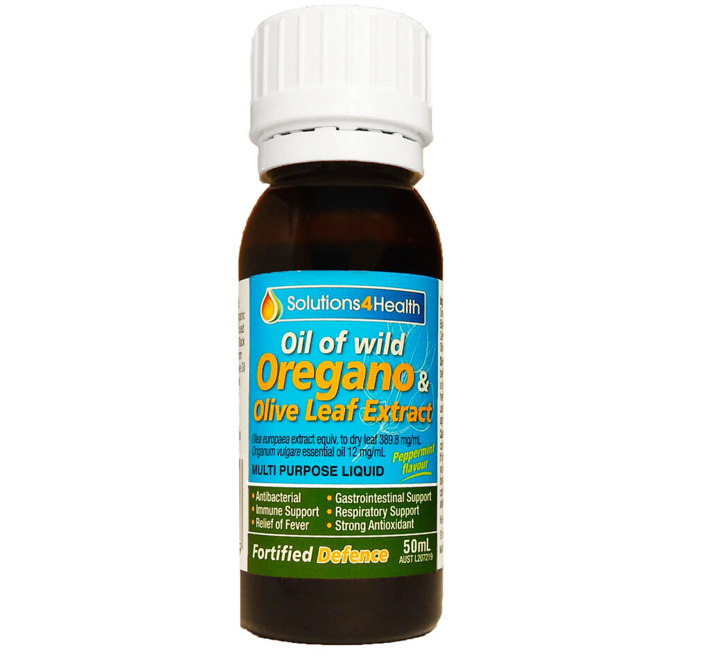 Solutions4Health Oil of Wild Oregano & Olive leaf Extract Fortified