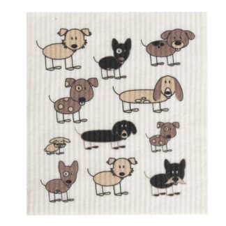 retro kitchen dish_cloth_-_dogs_