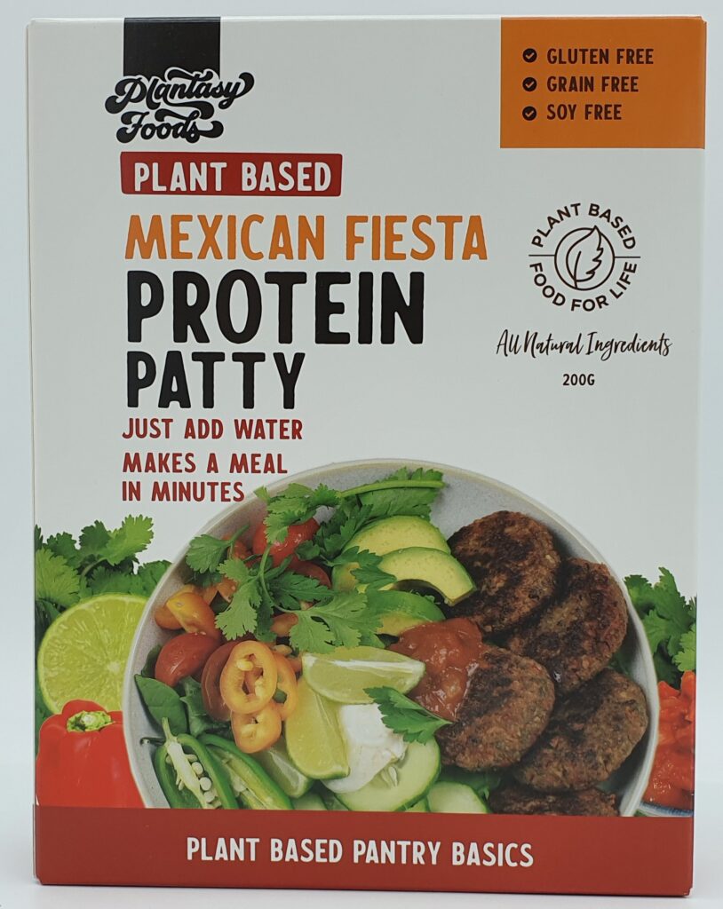 Plantasy Foods Plant Based Vegan Lupin & Pea Protein Mexican Patties